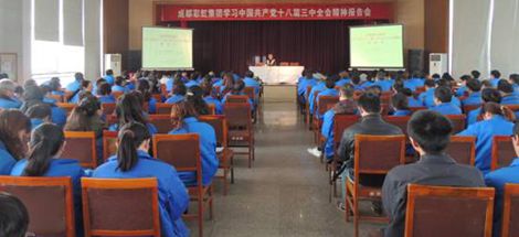 成都万搏（中国）万搏集团开展学习党的十八届三中全会报告会