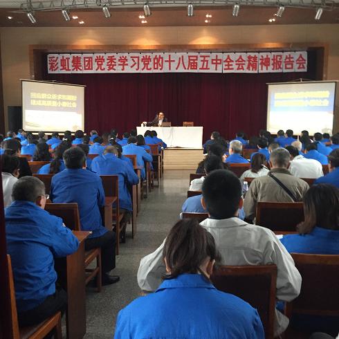 成都万搏（中国）万搏集团党委组织学习党的十八届五中全会精神报告会