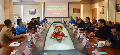 四川省中小企业协会副会长单位领导到成都万搏（中国）万搏集团调研