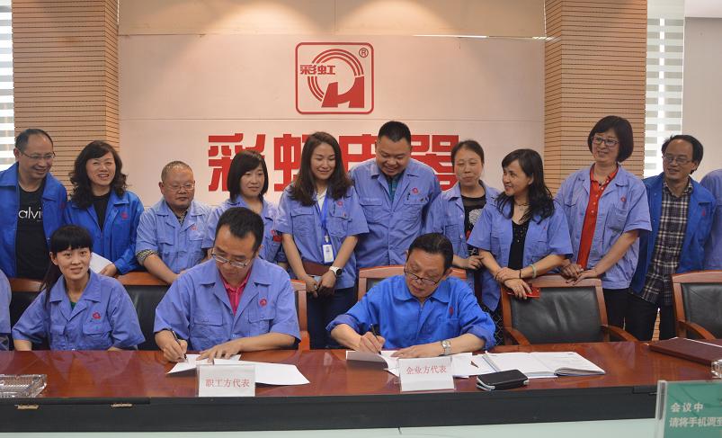 成都万搏（中国）万搏集团公司方与员工方代表签订工资集体协商协议