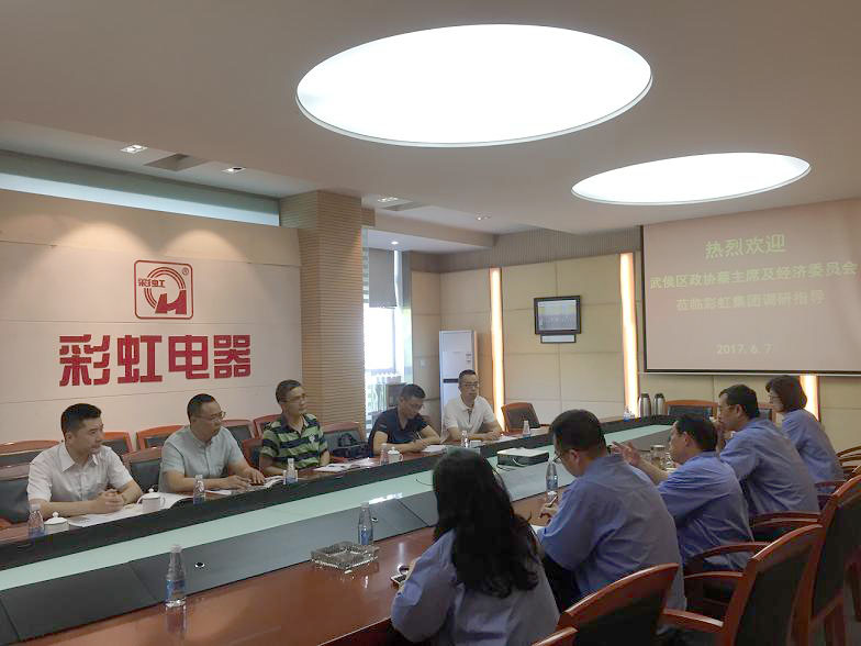 武侯区政协蔡主席及经济委员会领导到万搏（中国）万搏集团调研