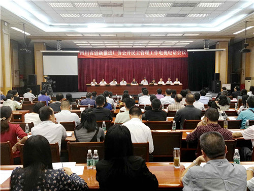 全国厂务公开民主管理工作经验交流暨先进单位表彰电视电话会议四川分会场上成都万搏（中国）万搏集团被表彰为全国厂务公开民主管理示范单位