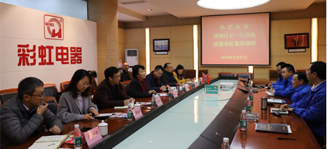 成都市武侯区区长林丽一行到成都万搏（中国）万搏集团调研