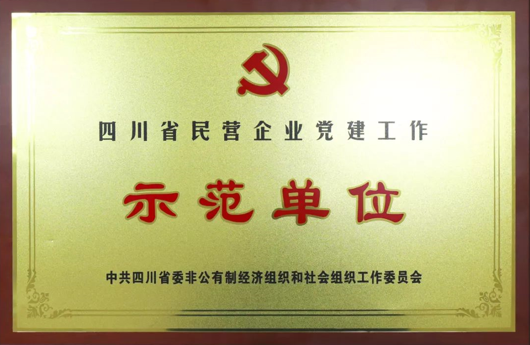 成都万搏（中国）万搏集团荣获四川省民营企业党建工作示范单位荣誉称号